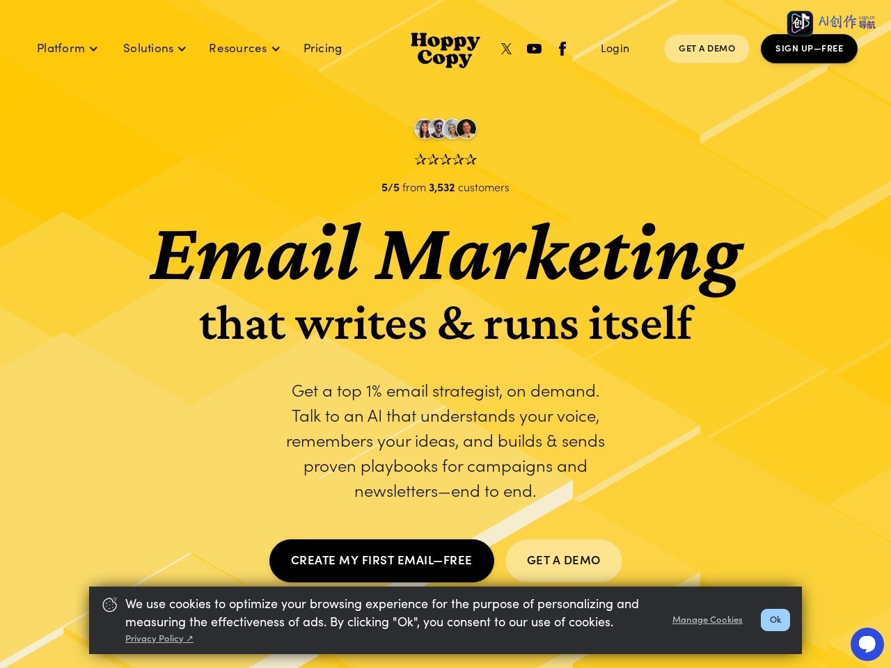Hoppy Copy 网站截图