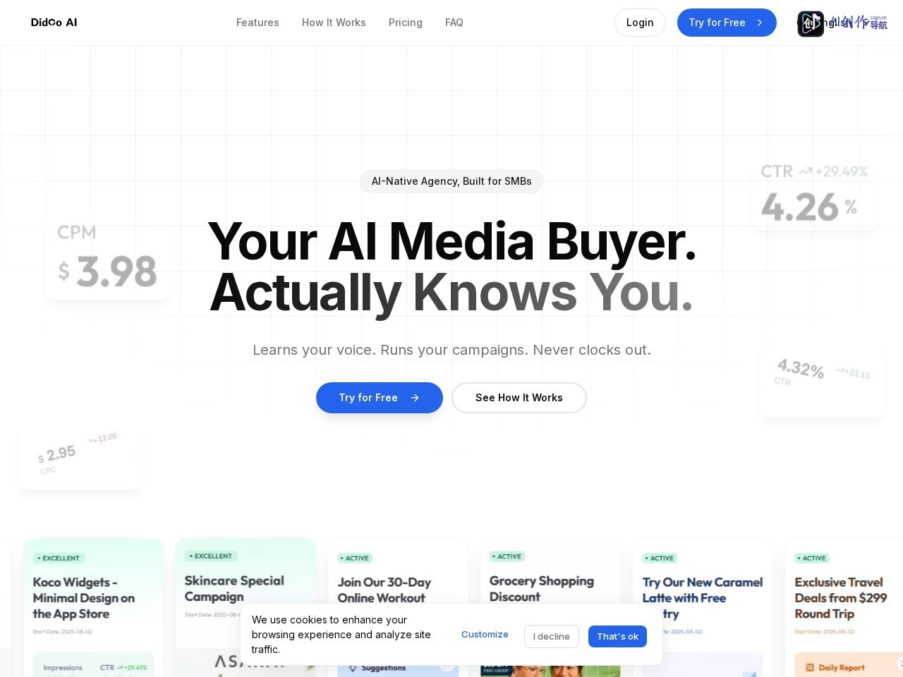 Didoo AI 网站截图