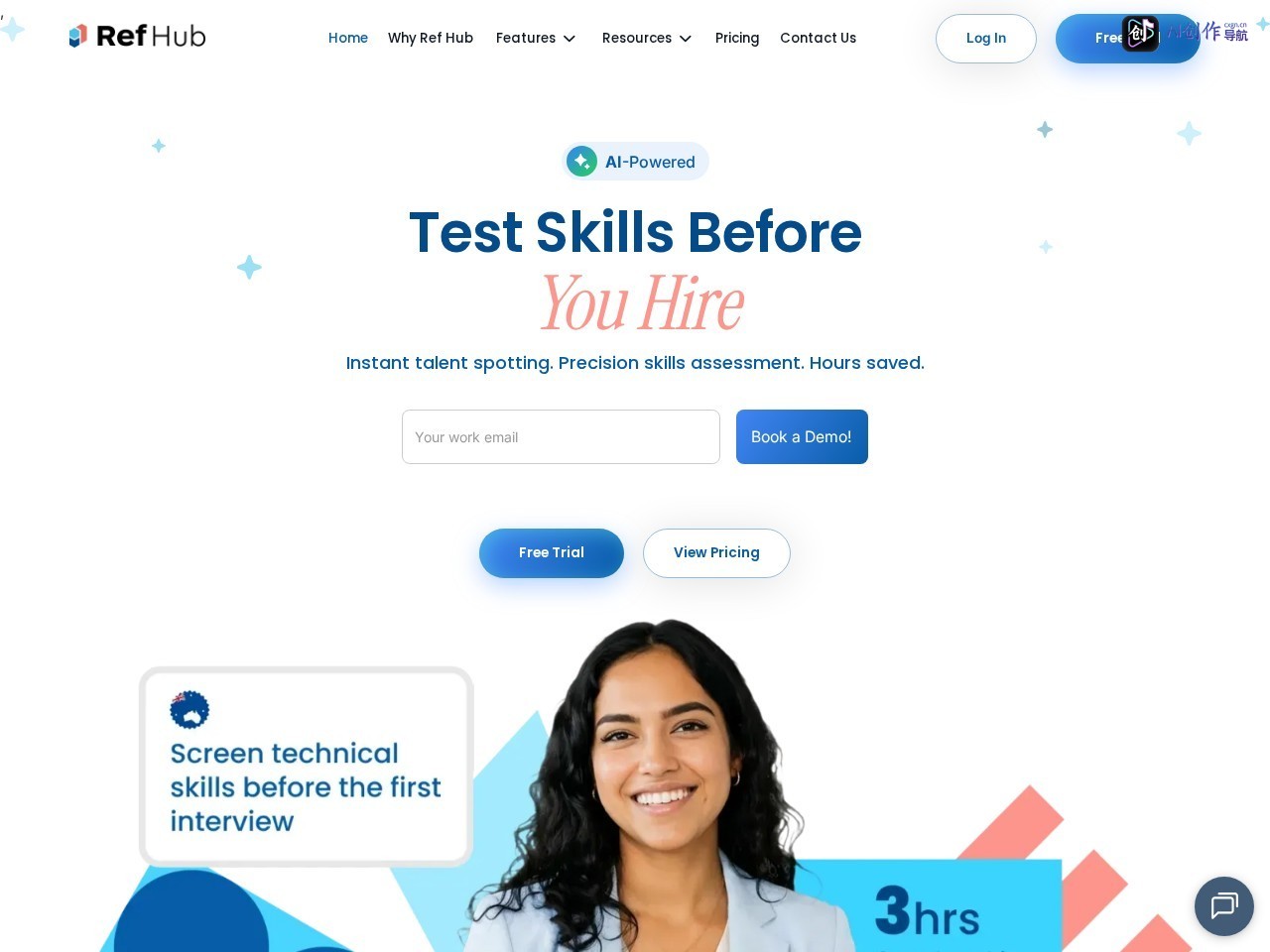 Ref Hub 网站截图