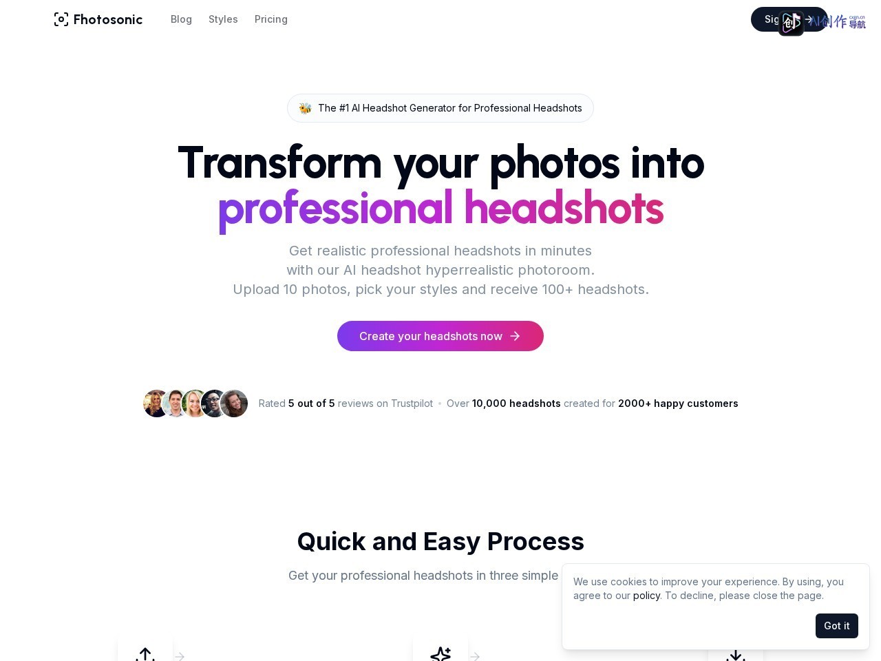 Fhotosonic 网站截图