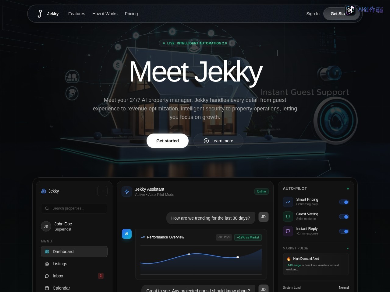 Jekky AI 网站截图