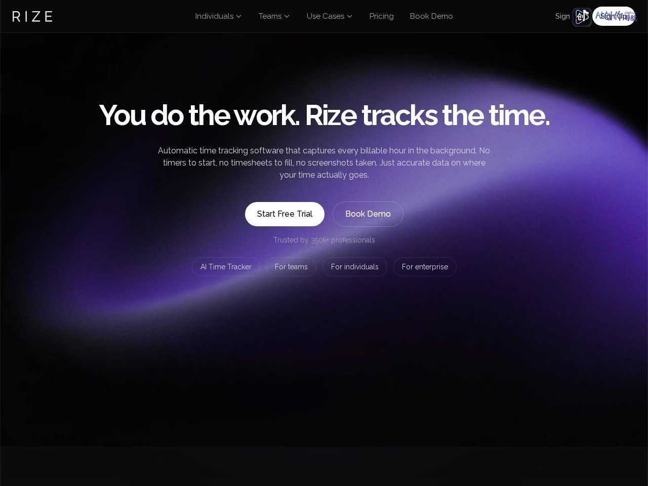 Rize 网站截图