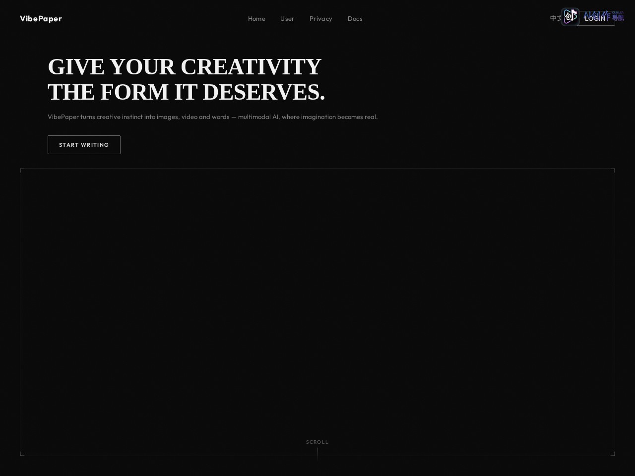 VibePaper 网站截图