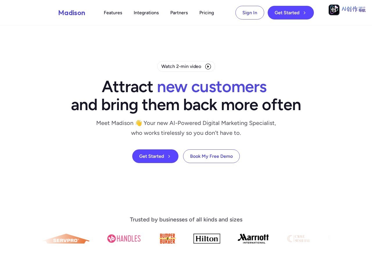 Madison AI 网站截图