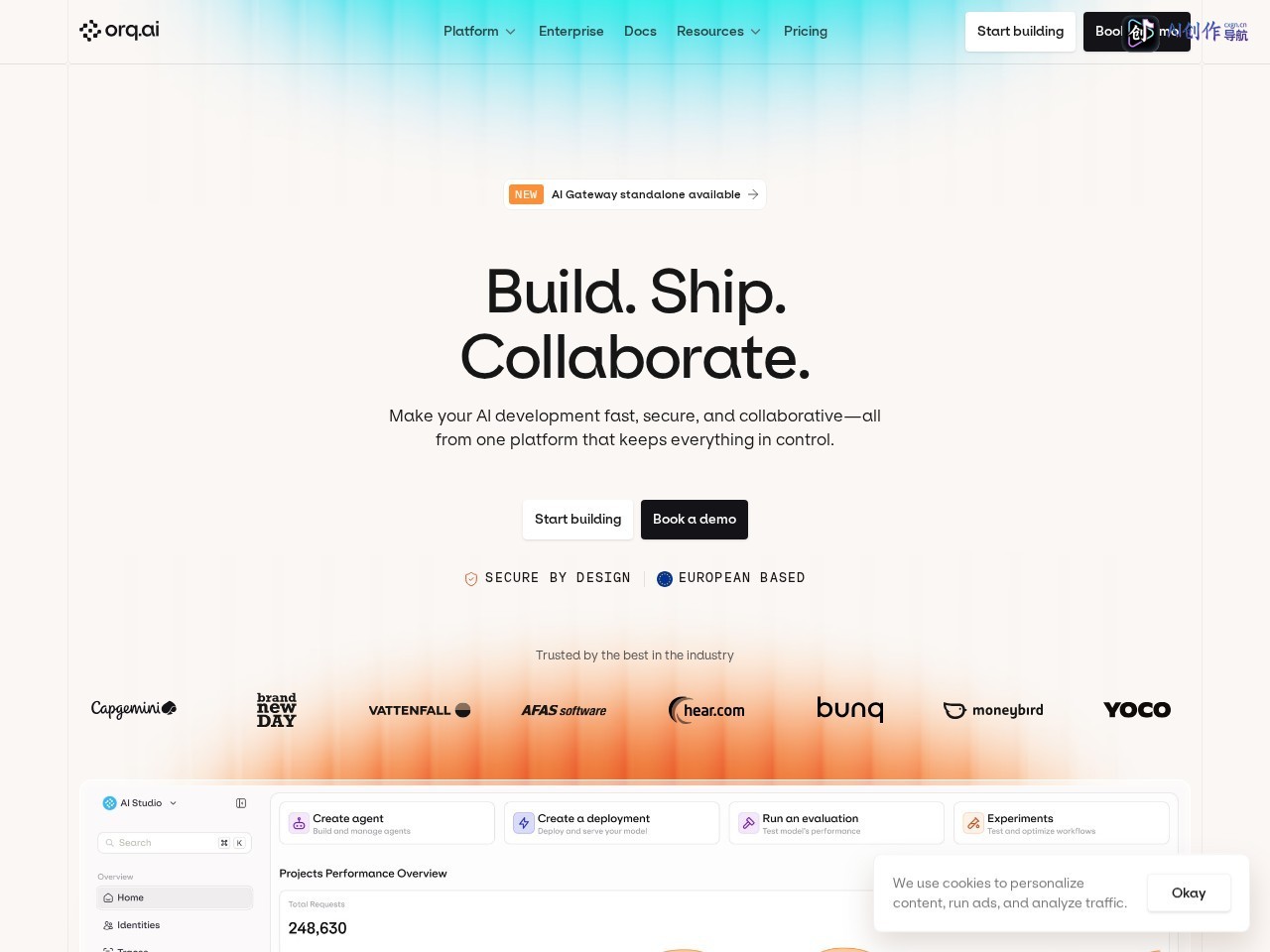 Orq.ai 网站截图