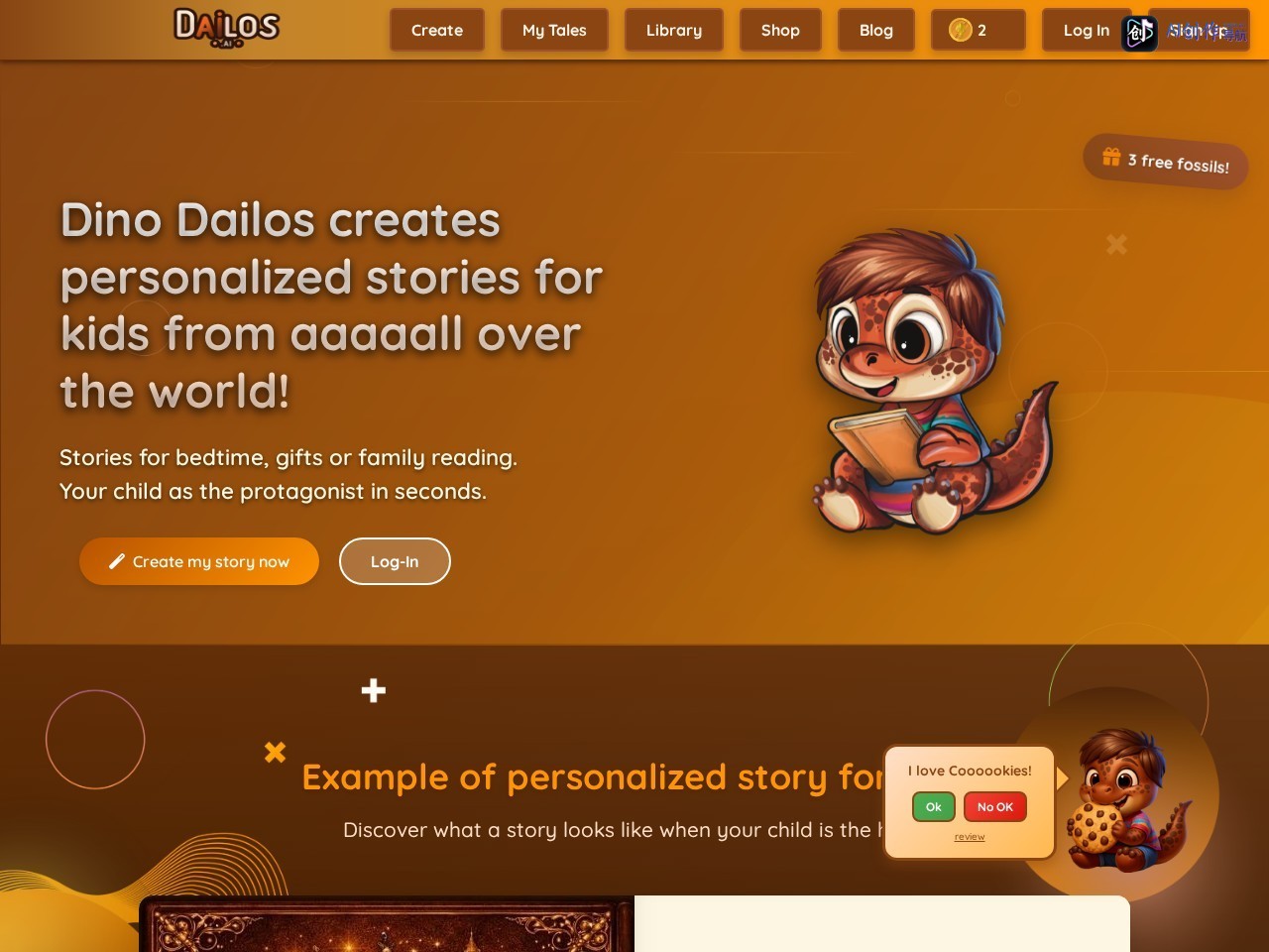 Dailos AI 网站截图