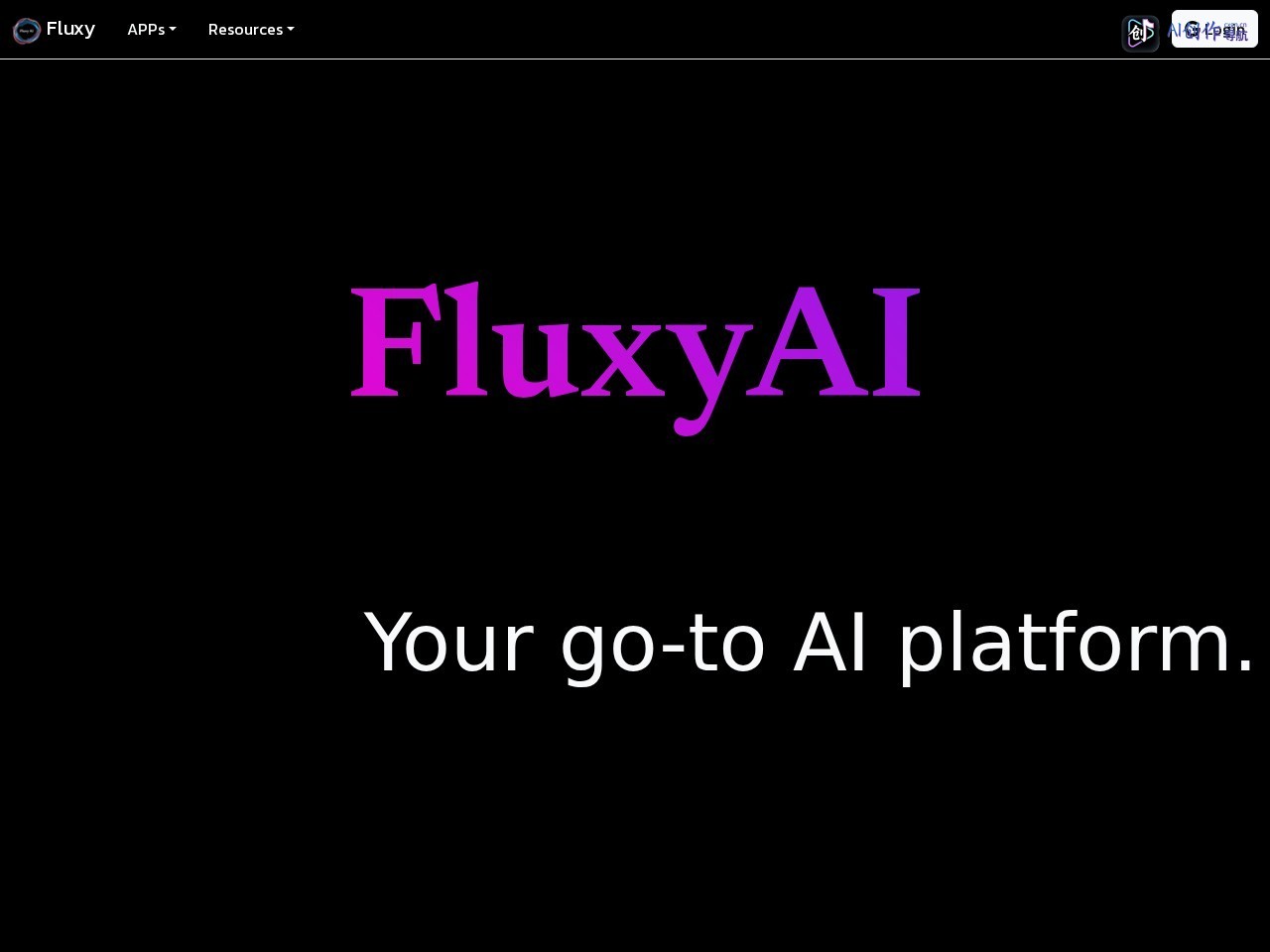 Fluxy AI 网站截图