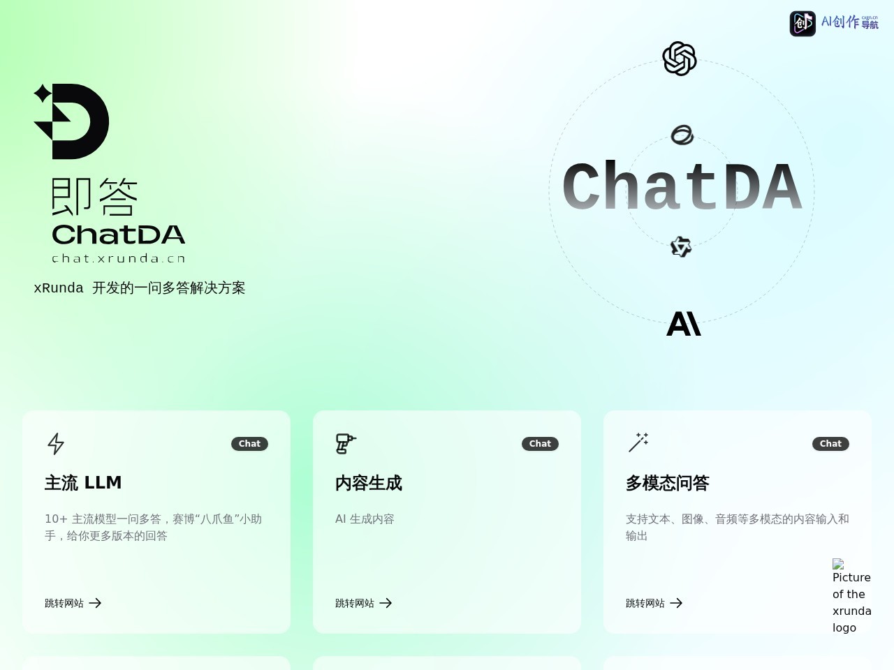 即答ChatDA 网站截图