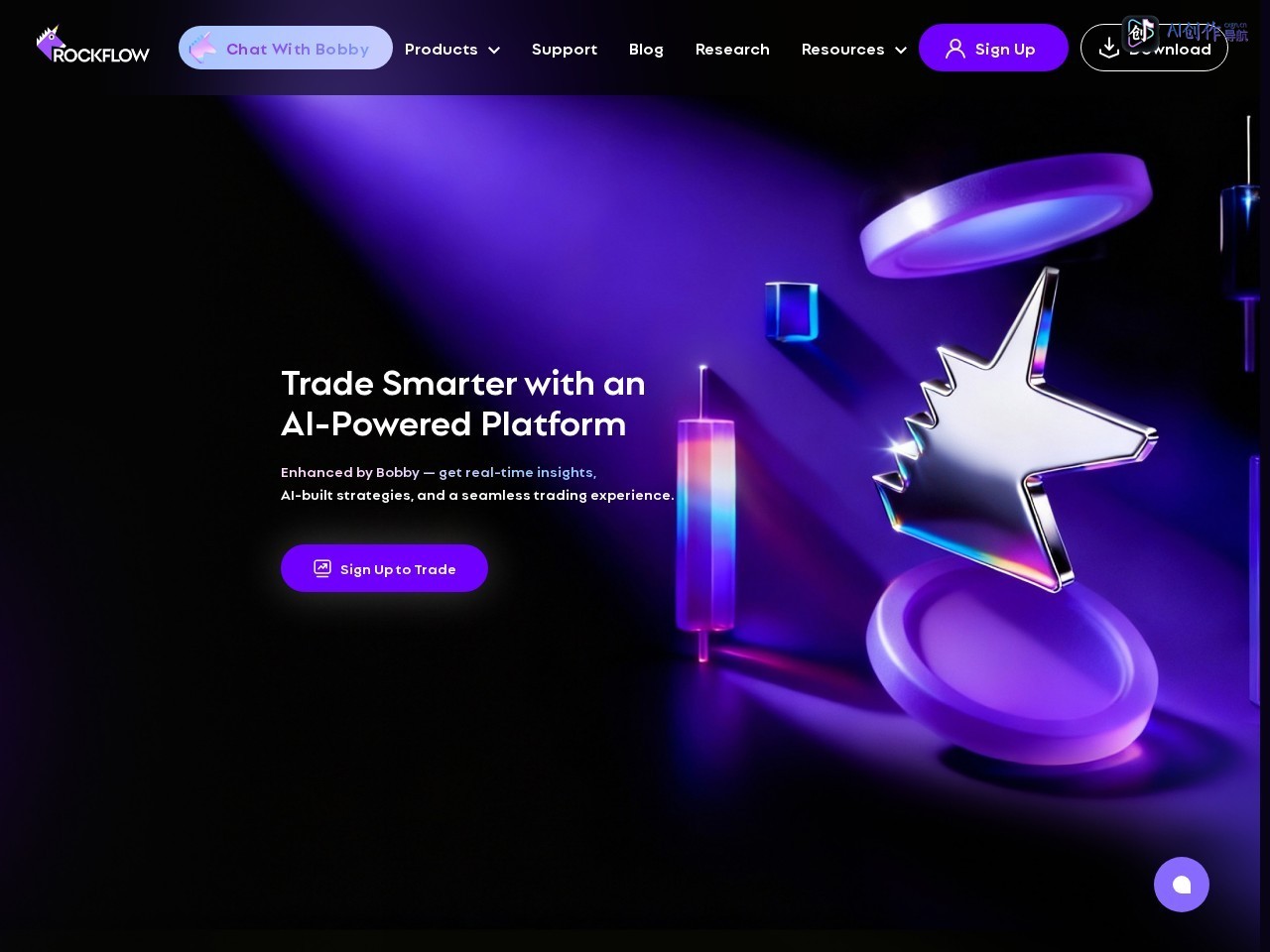 RockFlow 网站截图
