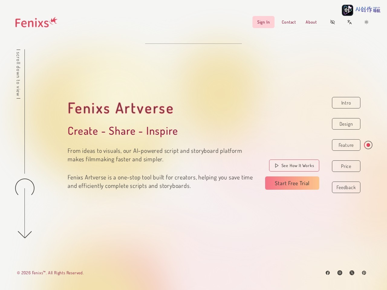 Fenixs 网站截图