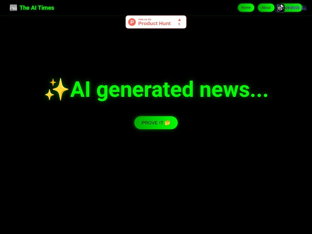The AI Times 网站截图