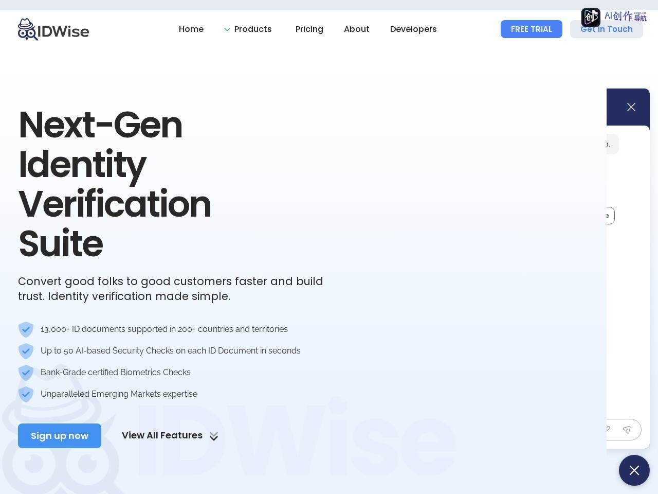 IDWise 网站截图