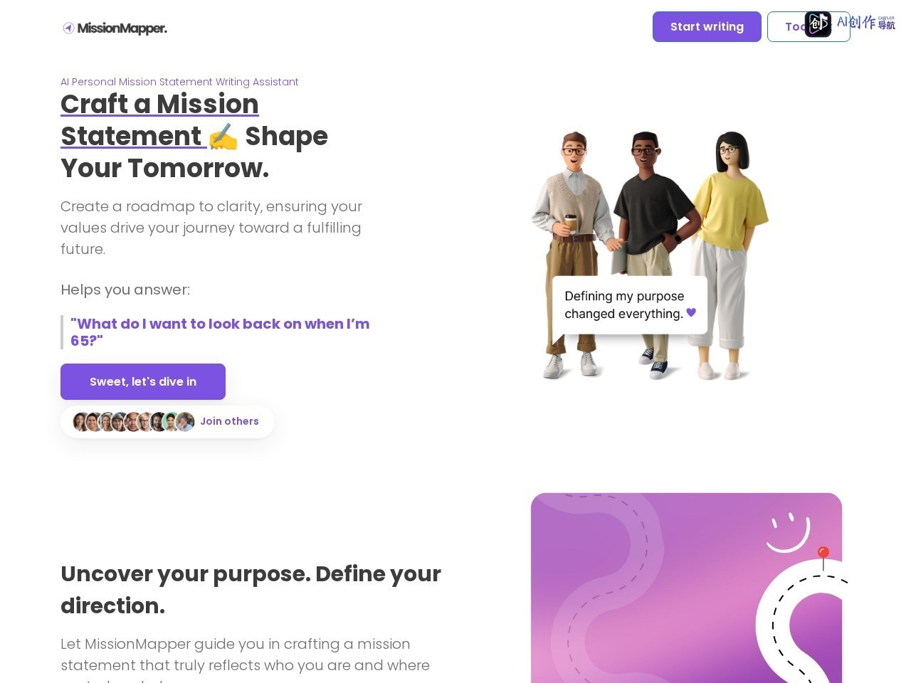 MissionMapper 网站截图