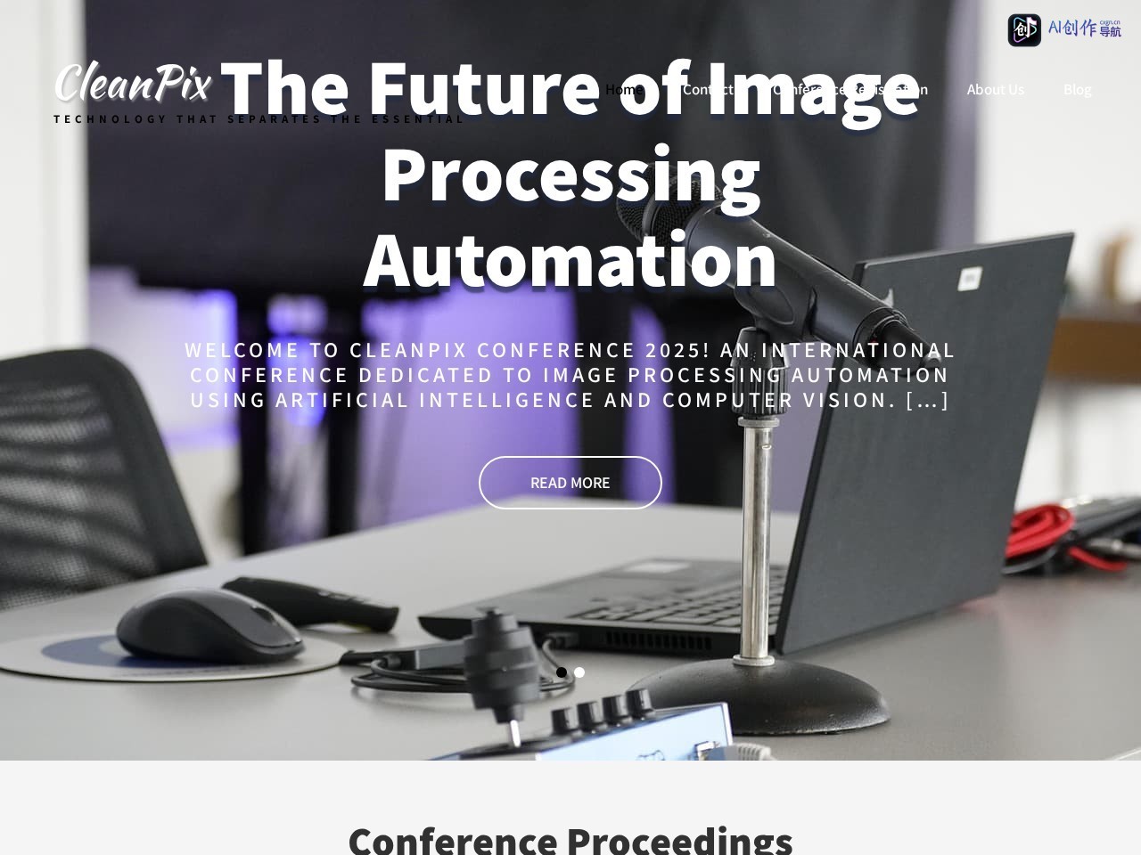 CleanPix Conference 网站截图