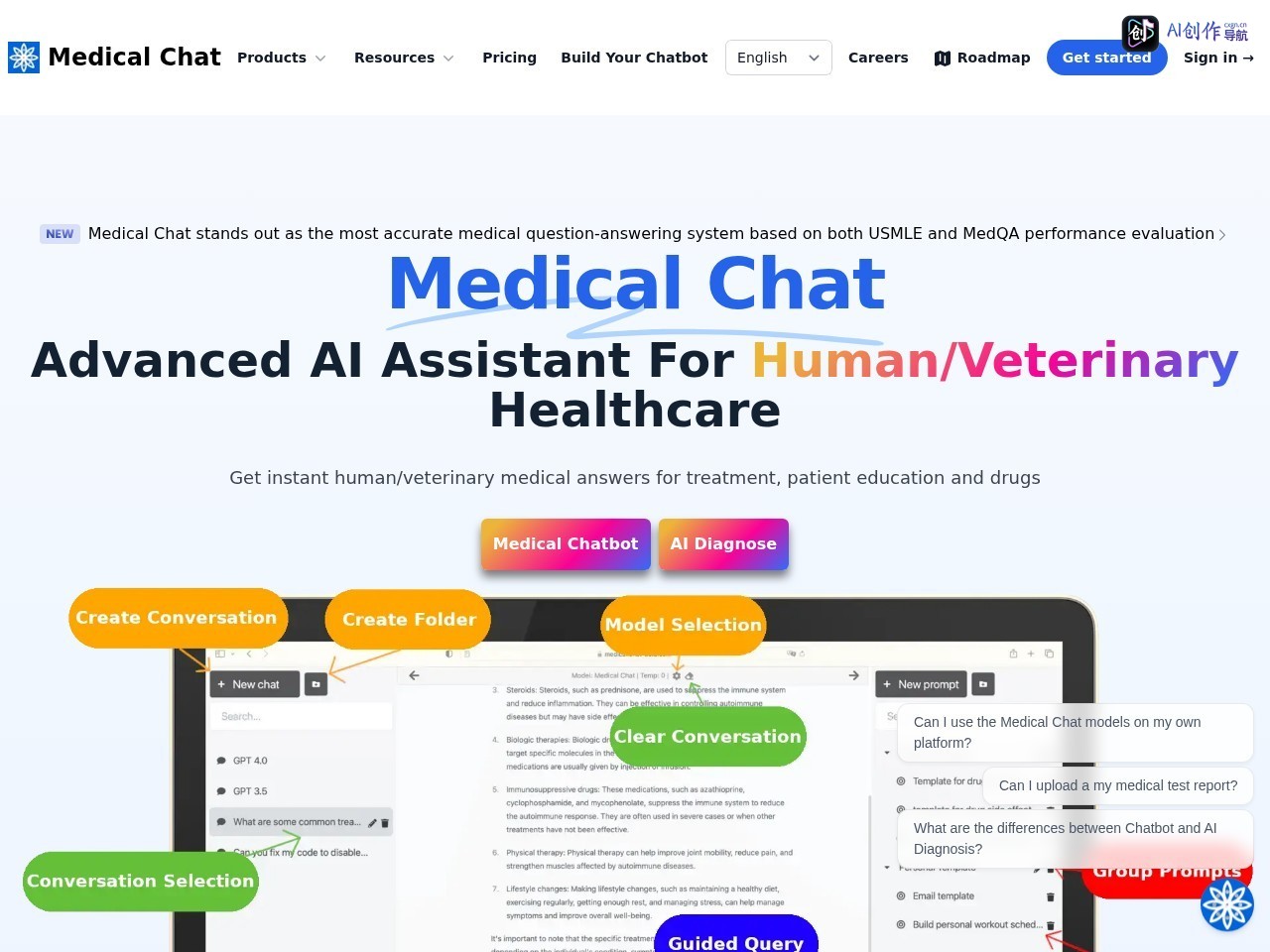 Medical Chat 网站截图