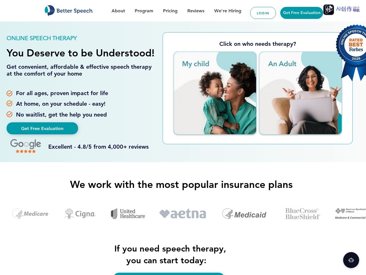 Better Speech 网站截图
