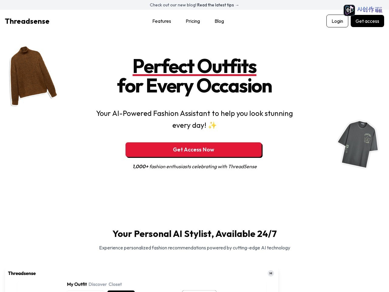 Threadsense 网站截图