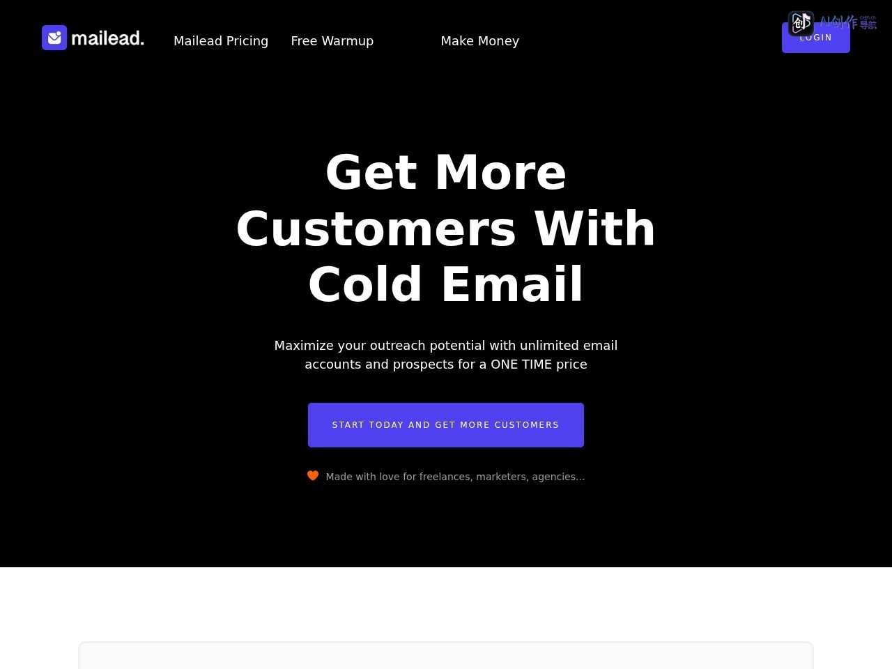 Mailead.io 网站截图