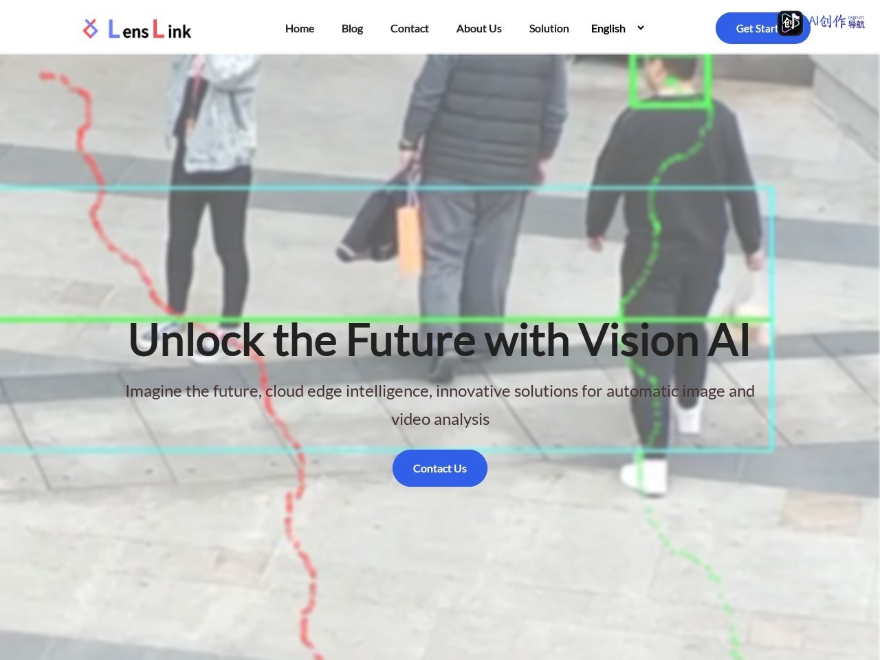 LensLink 网站截图