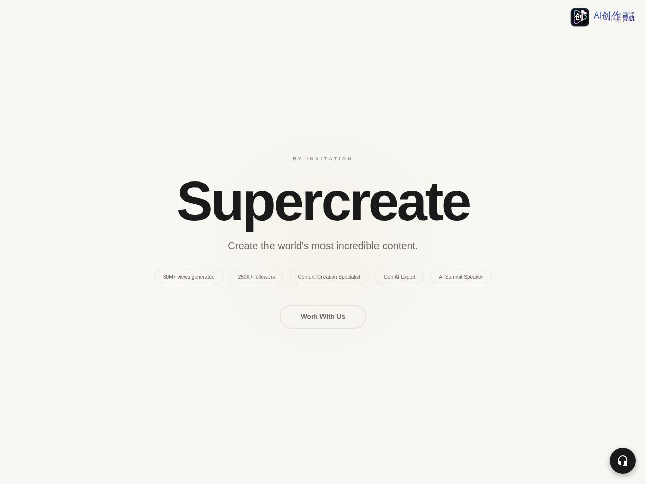 Supercreator AI 网站截图