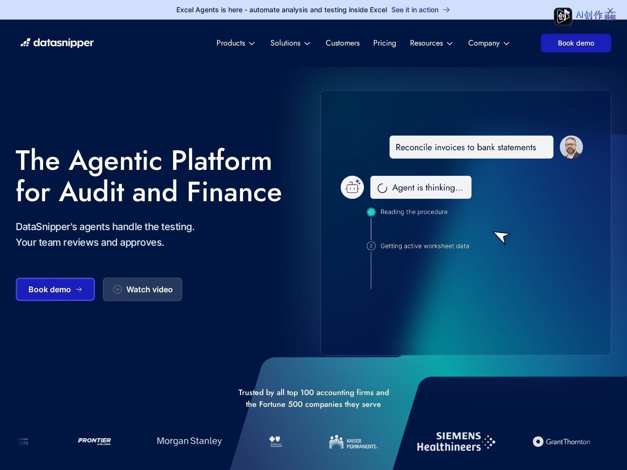 DataSnipper 网站截图