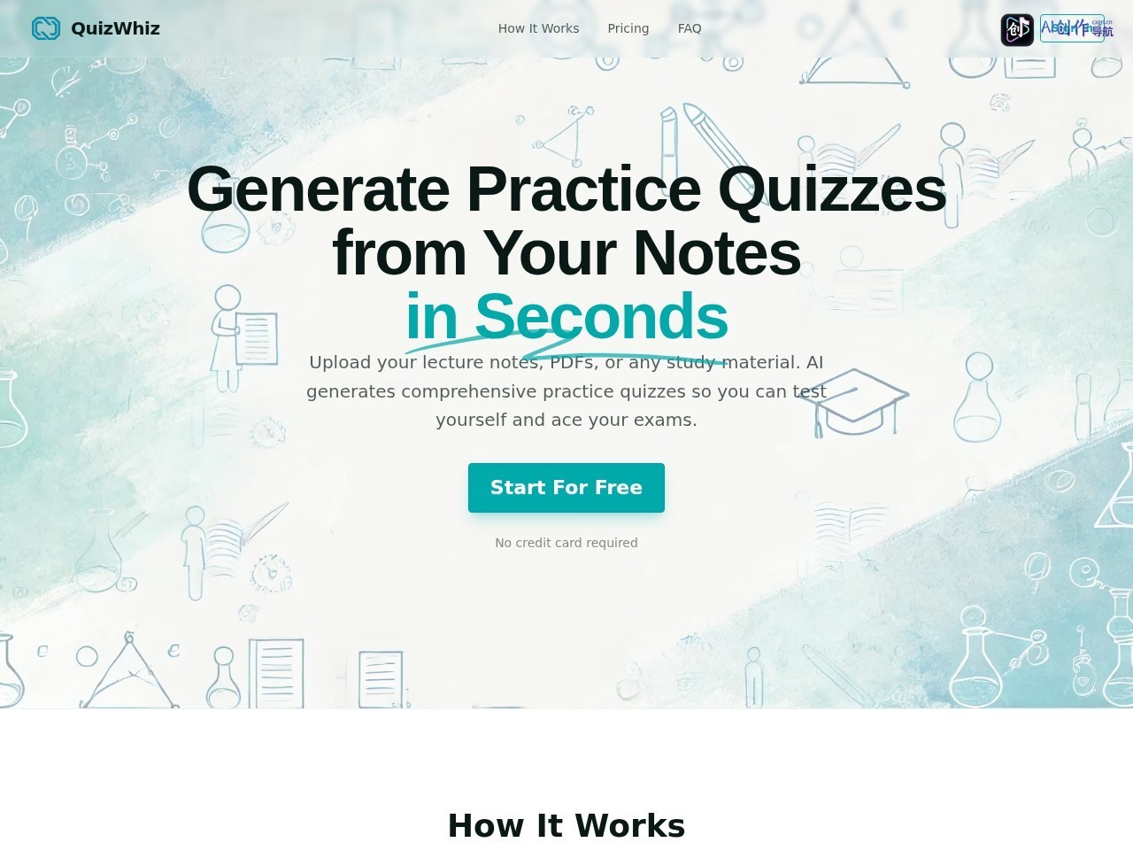 QuizWhiz 网站截图