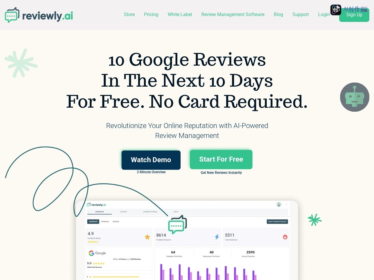 Reviewly 网站截图