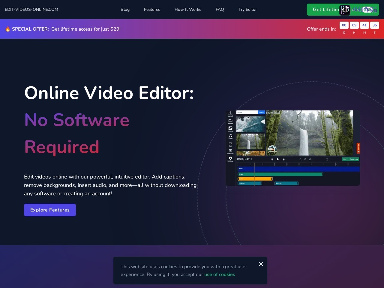 Online Video Editor 网站截图
