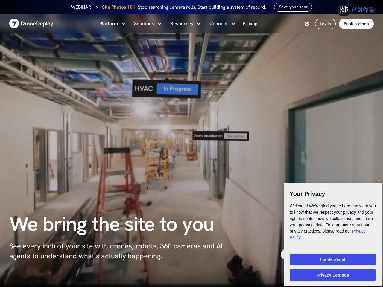 DroneDeploy 网站截图