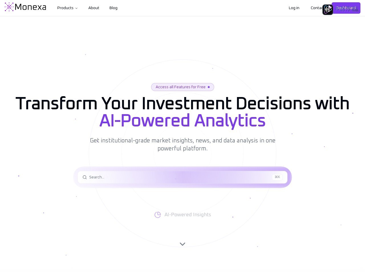 Monexa AI 网站截图
