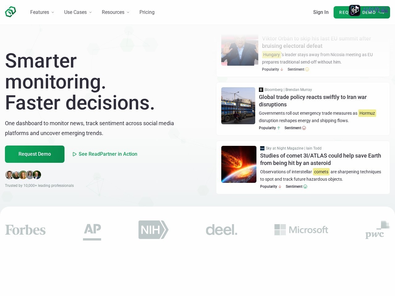 ReadPartner 网站截图
