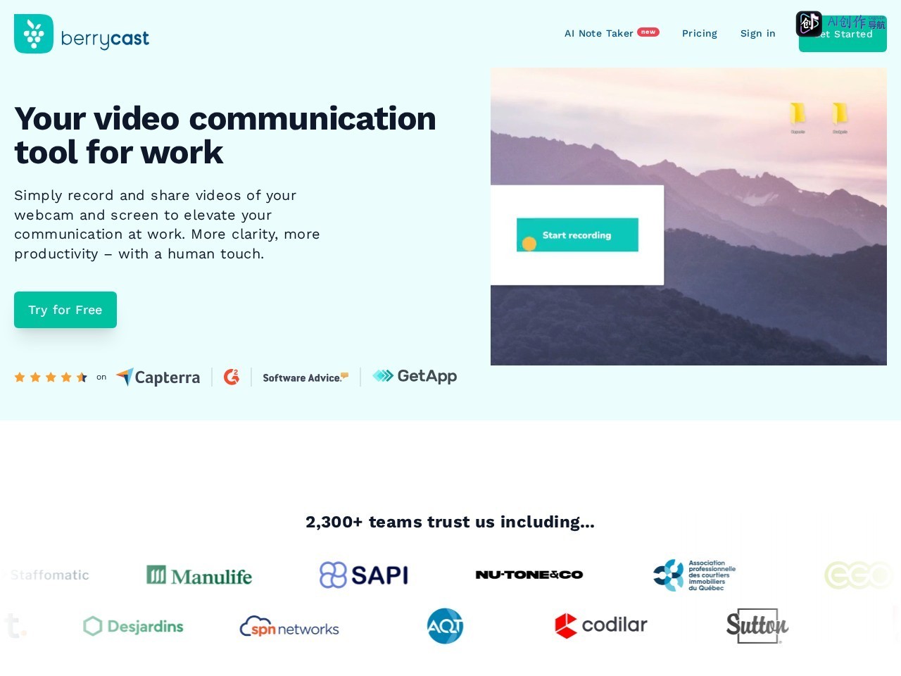 Berrycast 网站截图