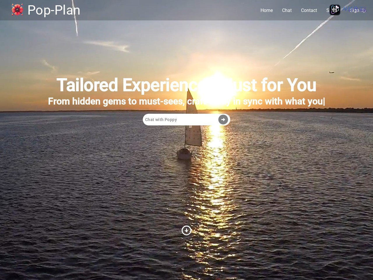 Pop-Plan 网站截图