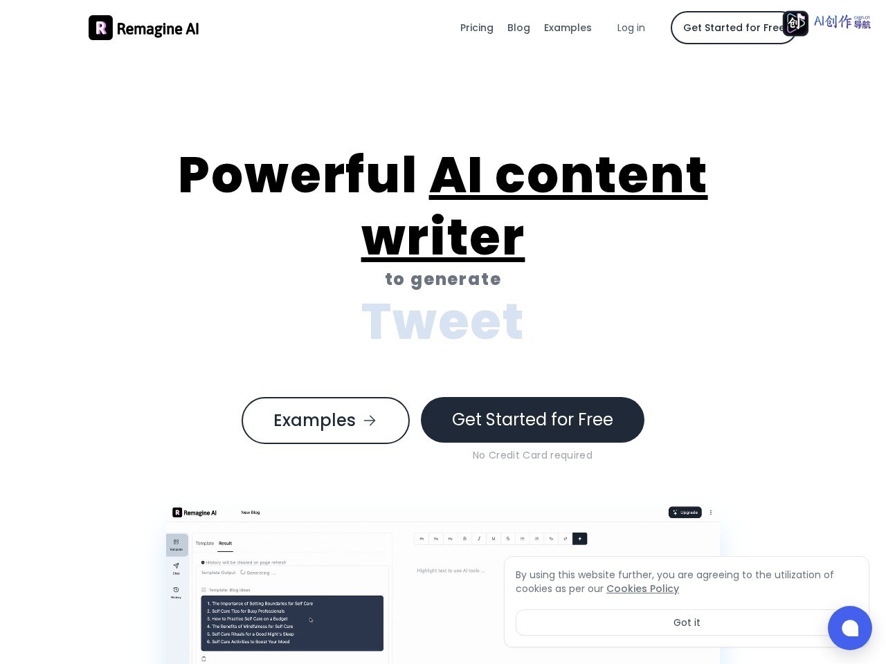 Remagine AI 网站截图
