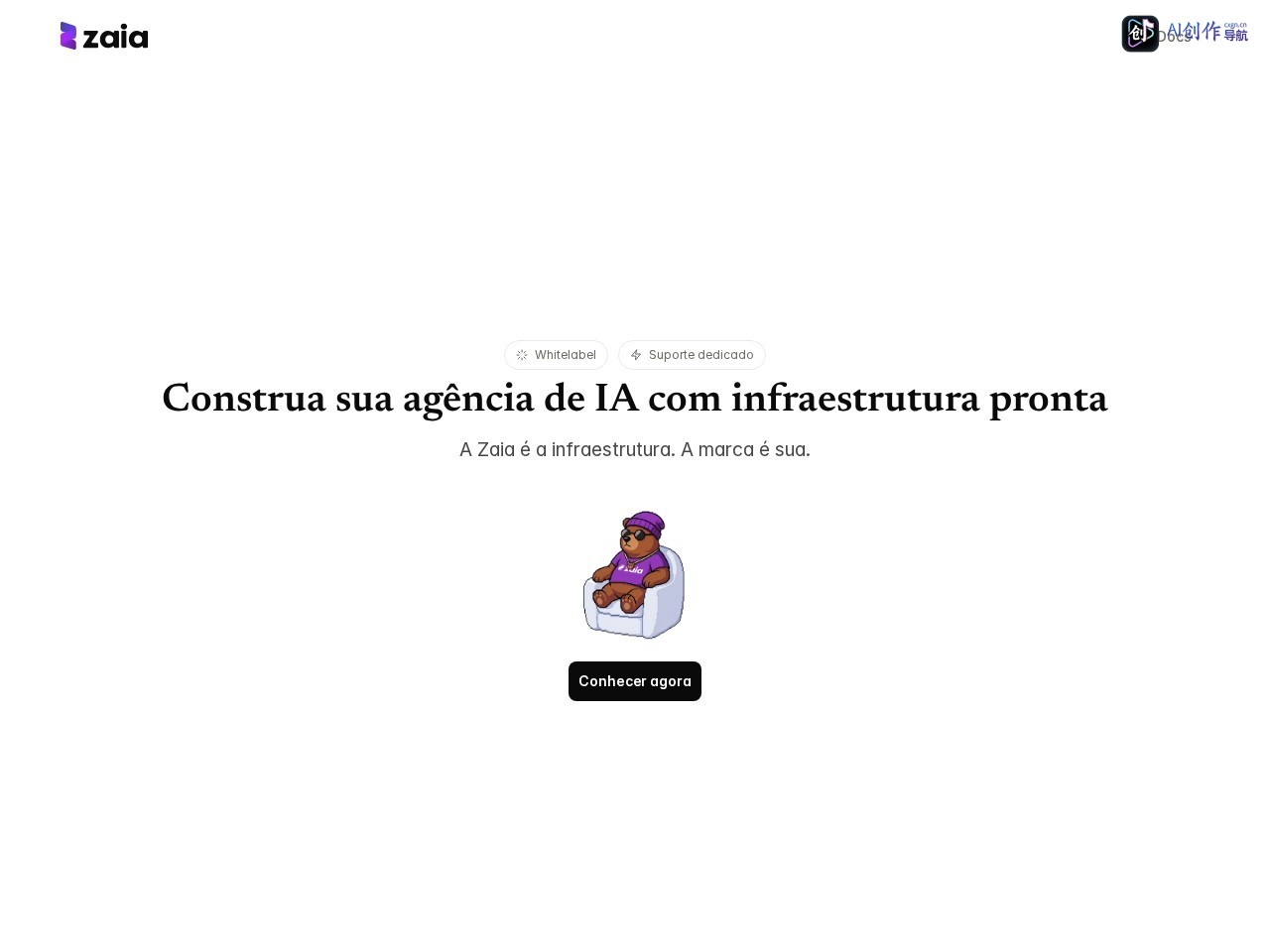 Zaia 网站截图