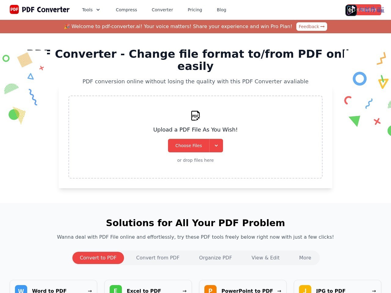 PDF Converter 网站截图