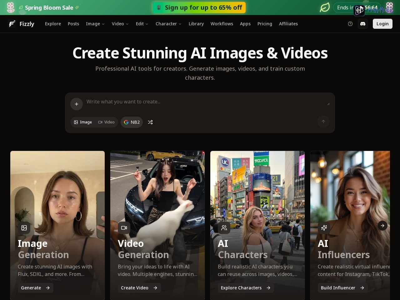 Fizzly AI 网站截图