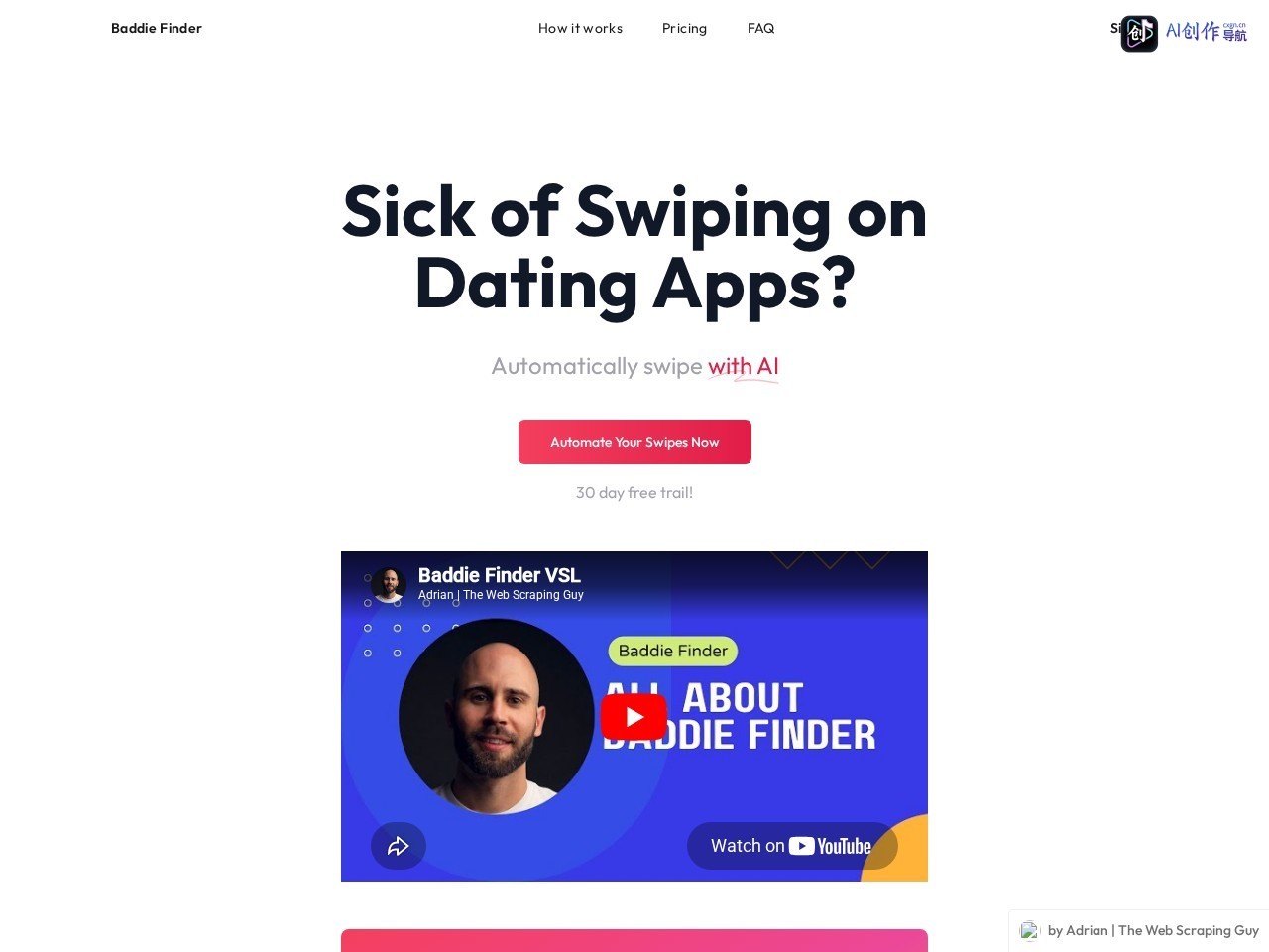 Baddie Finder 网站截图