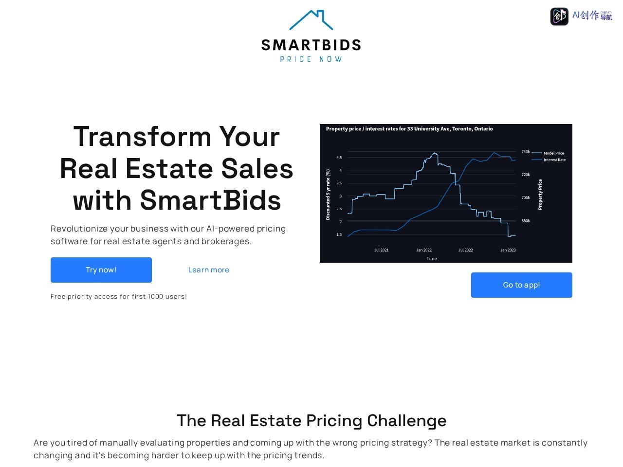 SmartBids.ai 网站截图