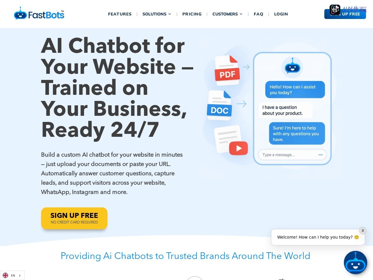 FastBots AI 网站截图