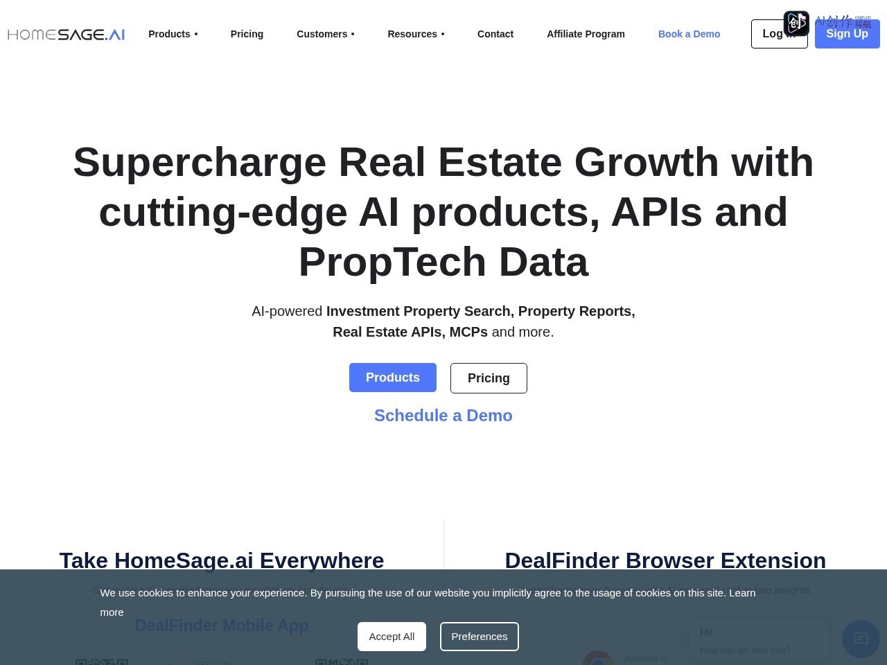 Homesage AI 网站截图