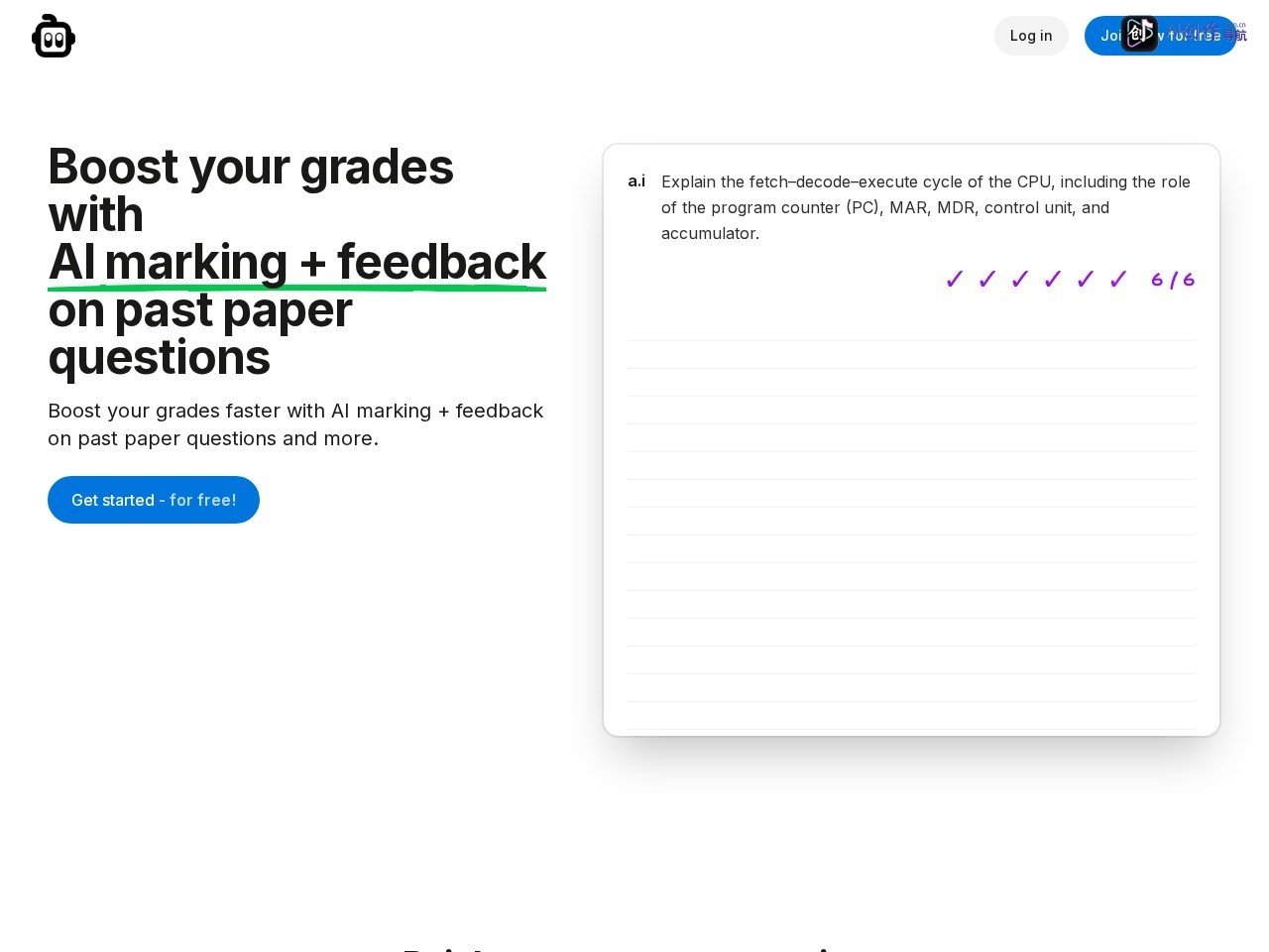 Alevels.ai 网站截图