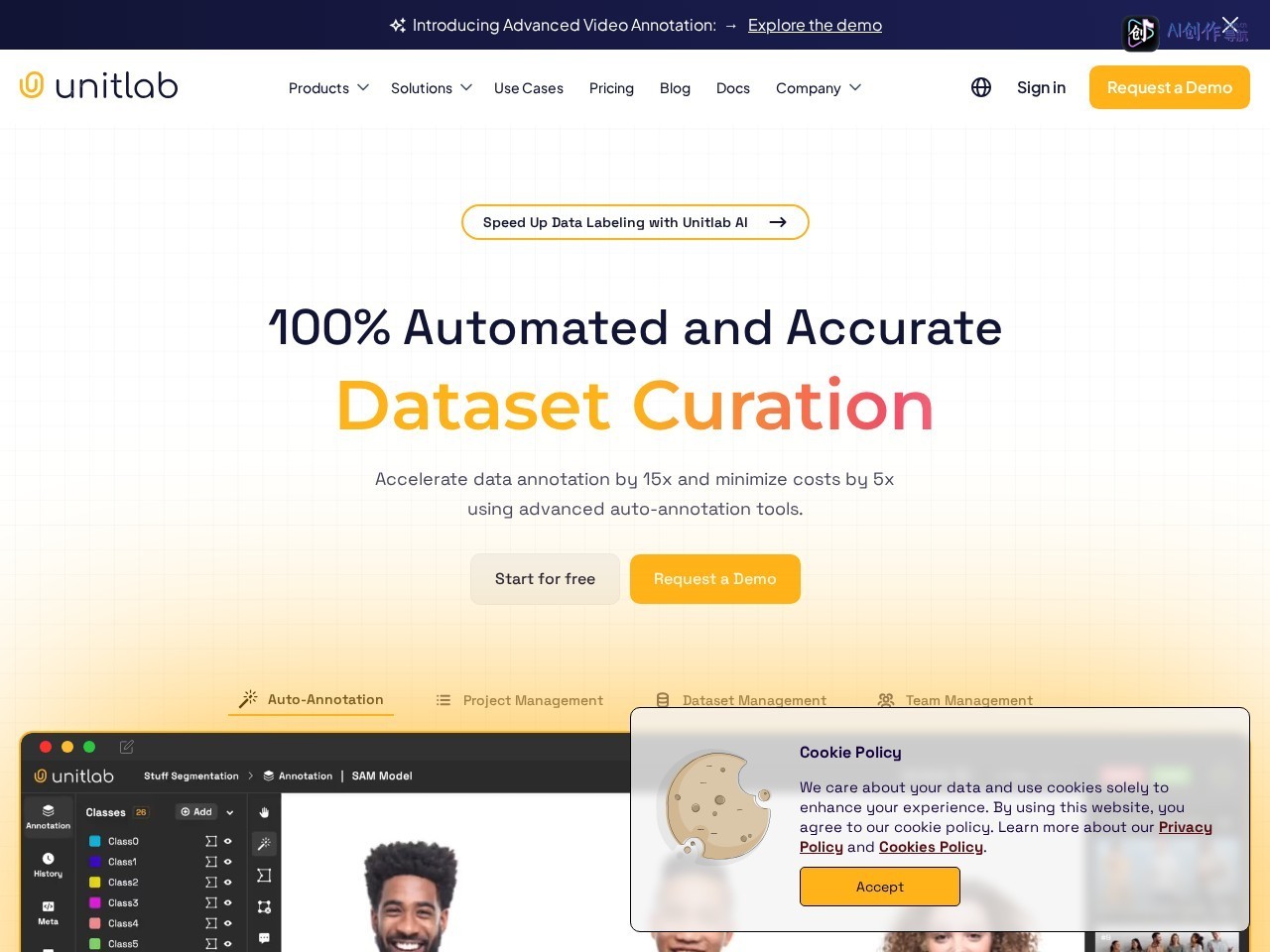Unitlab 网站截图