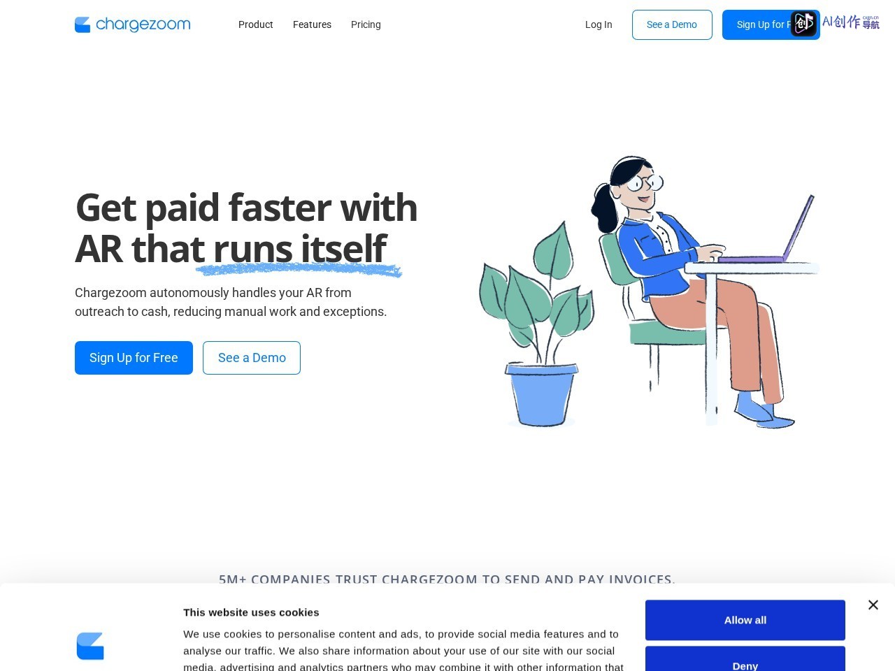 Chargezoom 网站截图
