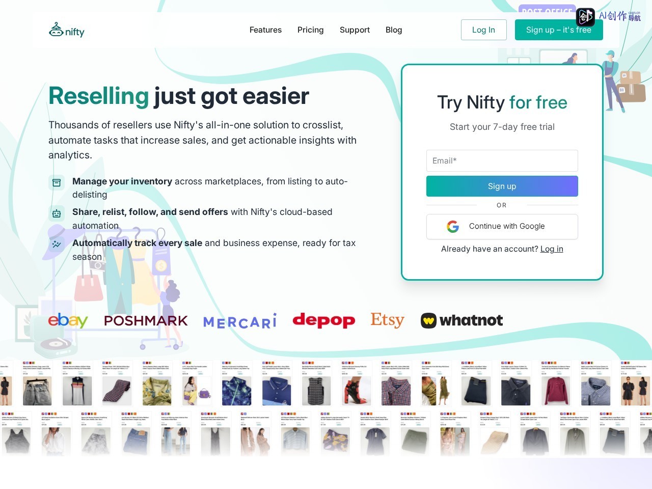 Nifty AI 网站截图