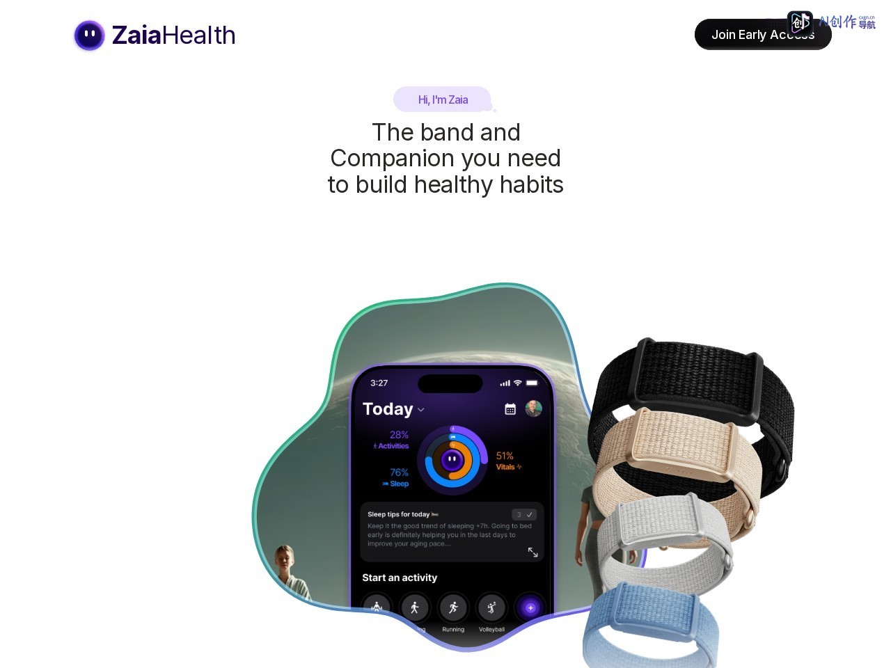 Zaia Health 网站截图