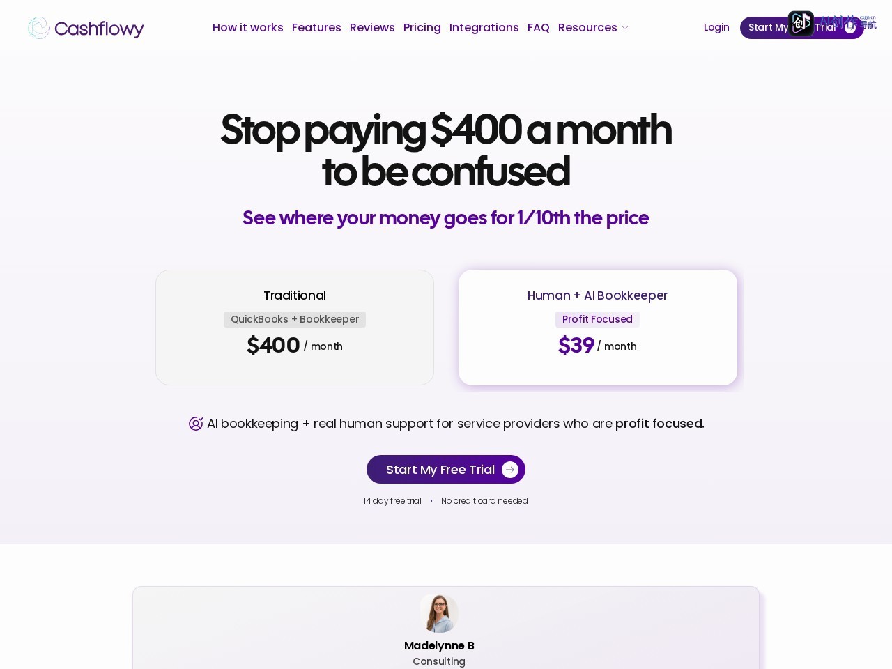 Cashflowy 网站截图