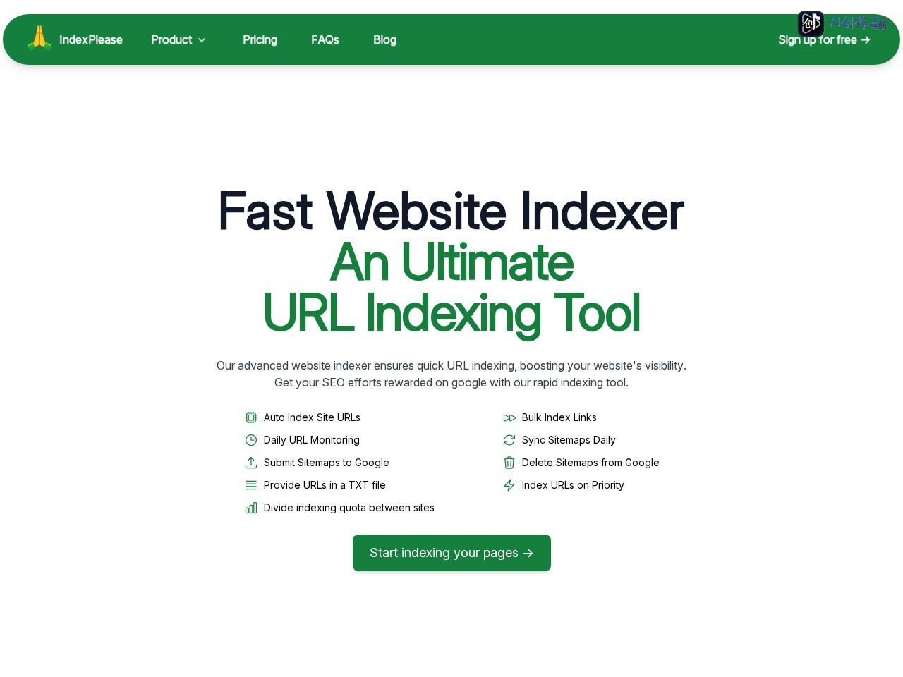 IndexPlease 网站截图