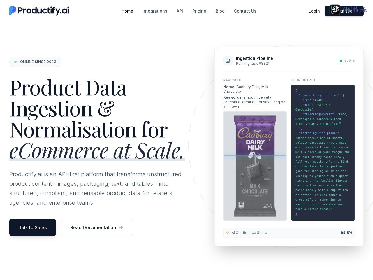 Productify.ai 网站截图
