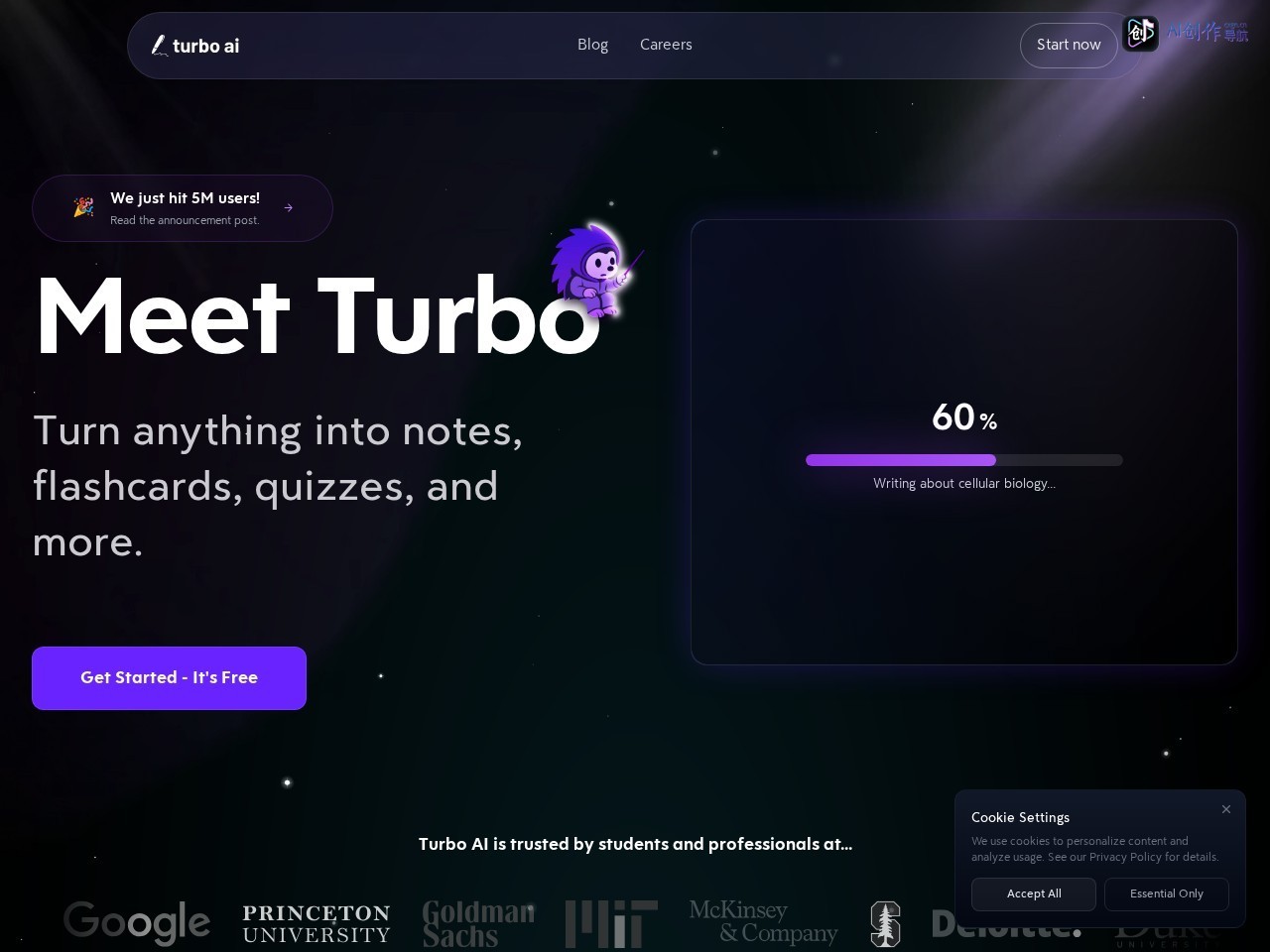 Turbo AI 网站截图